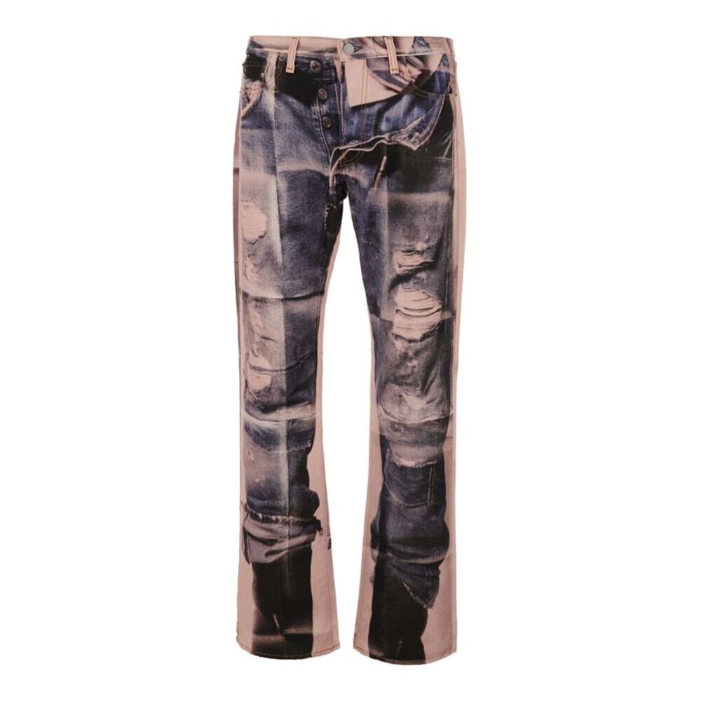 Acne Studios Men Multicolored Jeans With Distinctive Denim Details For Men